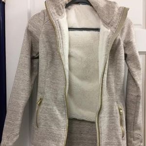 Athleta Luxe Stronger Hoodie, Heather Oak, XXS